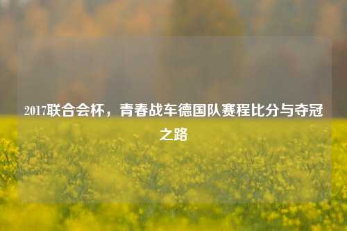 2017联合会杯,青春战车德国队赛程比分与夺冠之路