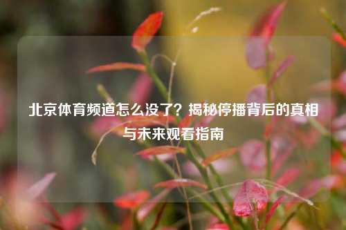 北京体育频道怎么没了?揭秘停播背后的真相与未来观看指南