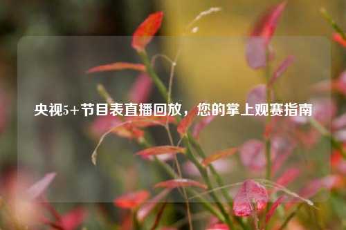 央视5+节目表直播回放,您的掌上观赛指南