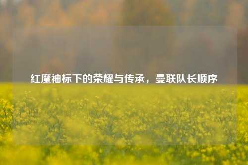 红魔袖标下的荣耀与传承,曼联队长顺序