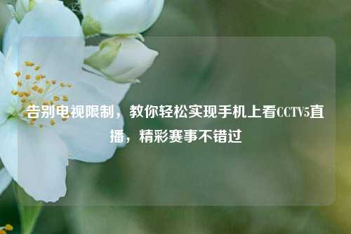 告别电视限制,教你轻松实现手机上看CCTV5直播,精彩赛事不错过
