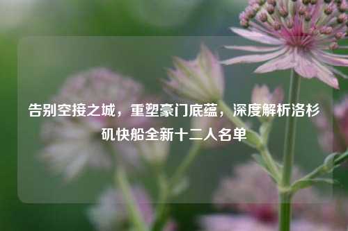 告别空接之城,重塑豪门底蕴,深度解析洛杉矶快船全新十二人名单