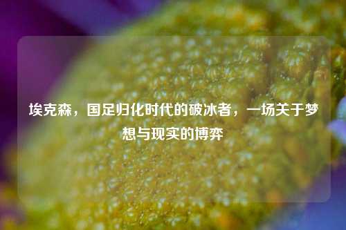 埃克森,国足归化时代的破冰者,一场关于梦想与现实的博弈