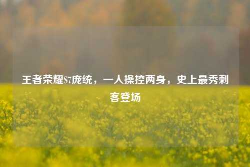 王者荣耀S7庞统,一人操控两身,史上最秀刺客登场