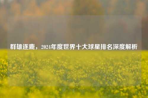 群雄逐鹿，2024年度世界十大球星排名深度解析
